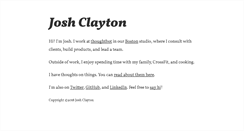 Desktop Screenshot of joshuaclayton.me