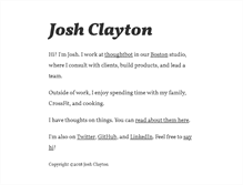Tablet Screenshot of joshuaclayton.me